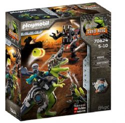 *** PLAYMOBIL - TYRANNOSAURE ET ROBOT GÉANT (DINOSAURE) #70624